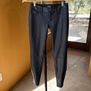 The Limited Black Faux Leather Pants Size 0